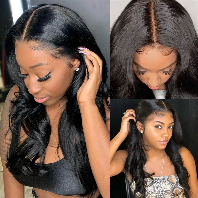 Natural 360 Lace Frontal Wigs Pre Plucked With Baby Hair Body Wave Brazilian Human Hair Wig - Image 4