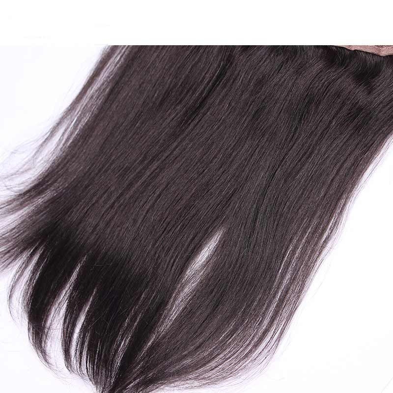 Ear To Ear Lace Frontal Closure Hairstyles 13x4inchs Silk Straight Brazalian Remy Hair Natural Color - Image 5