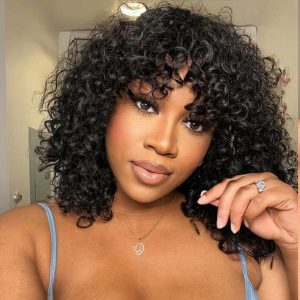13x4 13x6 Lace Front Wig Curly Indian Human Hair Wigs 180% Density Lace Wigs For Black Women Natural Color with Baby Hair - Image 3