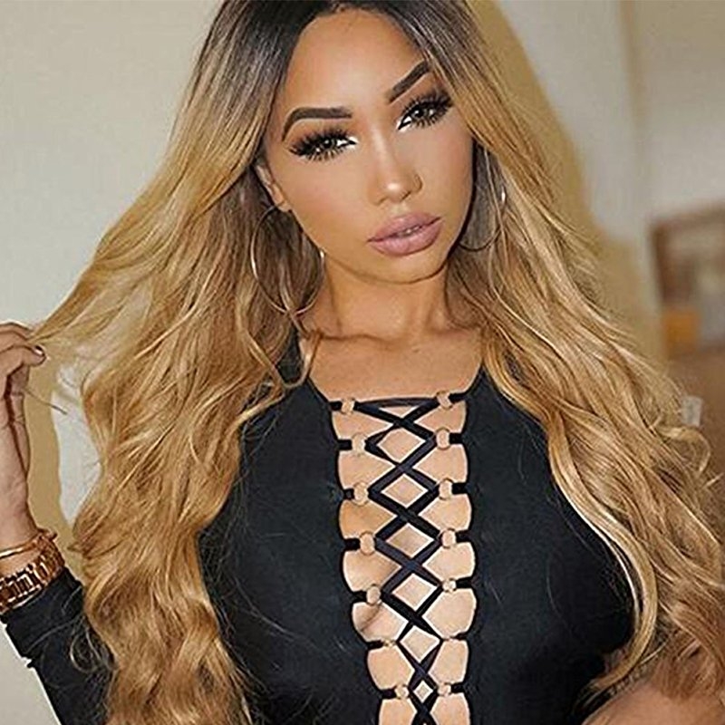 Brazilian Hair Ombre Body Wave Blonde Human Hair 1bt/27 With Baby Hair - Image 2