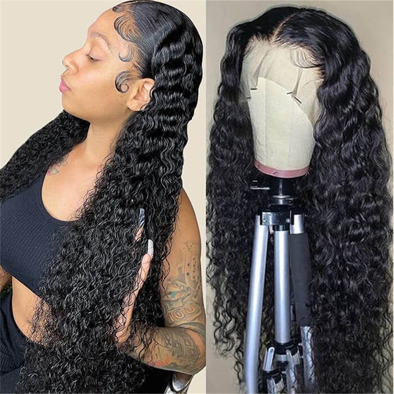Hd Lace Wigs Realistic 13*4 Lace Front Wigs Human Hair Deep Wave 5*5/4*4 Transparent Lace Closure Wigs - Image 3
