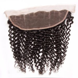 13x4 Lace Frontal Brazilian Human Curly Hair Lace Frontal Closures 1 Piece Ear to Ear Free Part Closure - Image 2