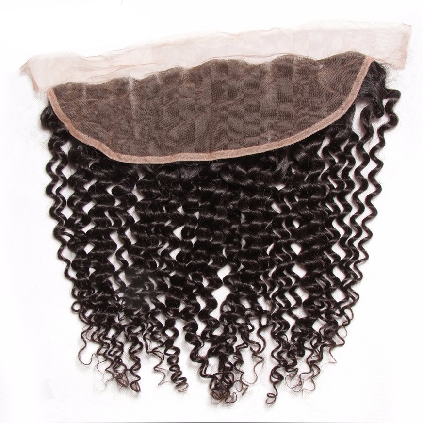13x4 Lace Frontal Brazilian Human Curly Hair Lace Frontal Closures 1 Piece Ear to Ear Free Part Closure - Image 2