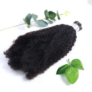 I Tip Hair Extensions 4B 4C Kinky Curly I Tip Raw Virgin Hair Double Drawn Russian Micro Links Hair Extensions I Tips - Image 4