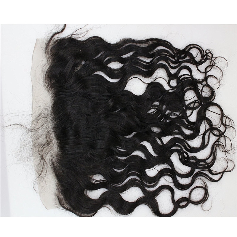 13x4 Full Lace Frontal Closure Natural Wave Free Part Ear to Ear Brazilian Human Hair Extensions Frontal Lace Closure with Baby Hair Bleached - Image 4