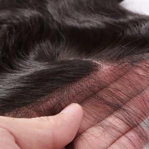 Transparent HD Swiss Thinner lace Middle Part Loose Wave Human Hair Lace Top Closure Size 5x5 Natural Color Bleached Knots - Image 5