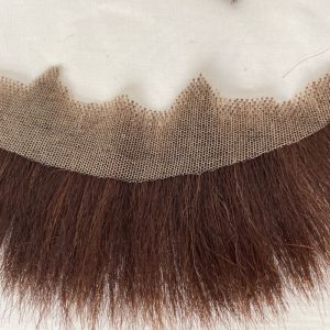 Big Fake Beard Swiss Lace Fake Beard And Moustache Real Human Hair Handmade Light Beard For Men Invisible Beards For Man - Image 5