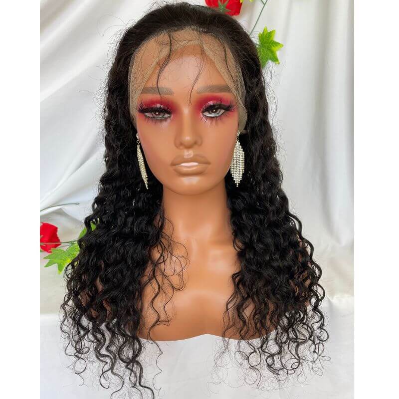 4X4 Silk Top Full Lace Wigs Human Hair Wigs Deep Wave 150% Density Pre-Plucked Natural Hairline For Women - Image 3