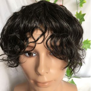 Full Franch Lace Base Toupee for Men 10x8" Human Hair pieces Men's Toupee Replacement System Men Wigs Human Hair Pieces 1B/80 Color - Image 9