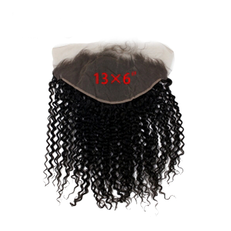 Soft Feel Hair Brazilian Curly Frontal 13x6 Ear To Ear Lace Frontal Closure Human Hair Natural Color - Image 2