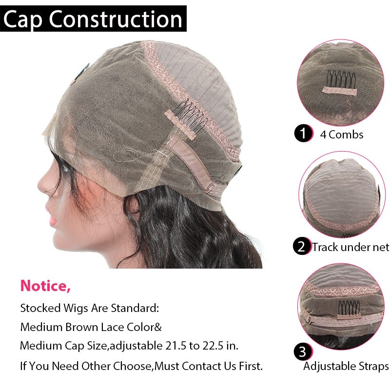 Remy Lace Front Wigs Human Hair Wigs Natural Black Color 200% Density Wigs Pre Plucked Natural Baby Hair Around - Image 5