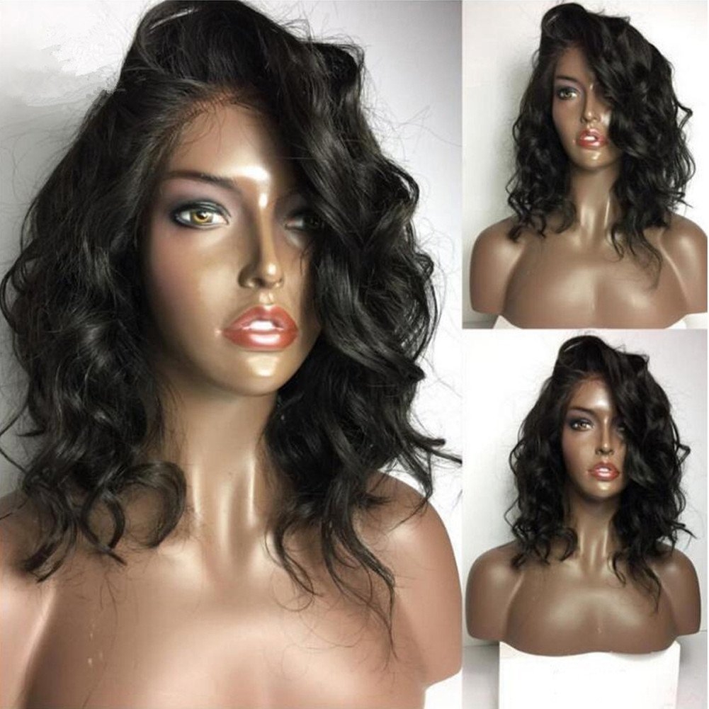 Short 13x6 Lace Front Wigs 130% Density Human Hair Natural Wave Bob Wig Brazilian Glueless Full Lace Wig With Baby Hair For Black Women - Image 2