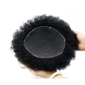 Human Hair Men's Toupee Thin Skin Hairpiece Hair Replacement System Monofilament Net Base for Men 10x8 Inch Natural Color Lace Toupee - Image 7