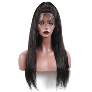 13x6 Lace Front Human Hair Wigs With Baby Hair 250% Density Straight Brazilian Hair Wigs Bleached Knots With Natural Baby Hair - Image 2