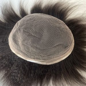 Pwigs Toupee for Men Full French Full Lace Cap Base European Human Hair Men Toupee Natural Hairline Hair System 1B Hair Men Wigs - Image 8