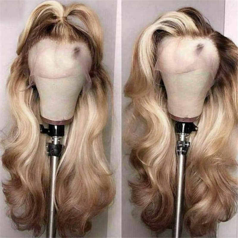 613/30 Highlights Virgin Brazilian Body Wave Human Hair 13X4 Hd Lace Front Wig For Black Women - Image 4
