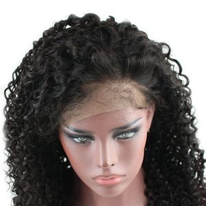 300% High Density Lace Front Human Hair Wig Deep Wave Unprocessed Brazilian Human Hair Lace Front Wig for Black Women Natural Color (20 inch) - Image 7