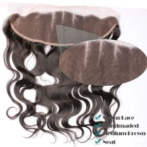 HD Lace Frontal Closure Body Wave Brazalian Remy Hair Ear To Ear Lace Frontal Closure 13x4 inchs Natural Color