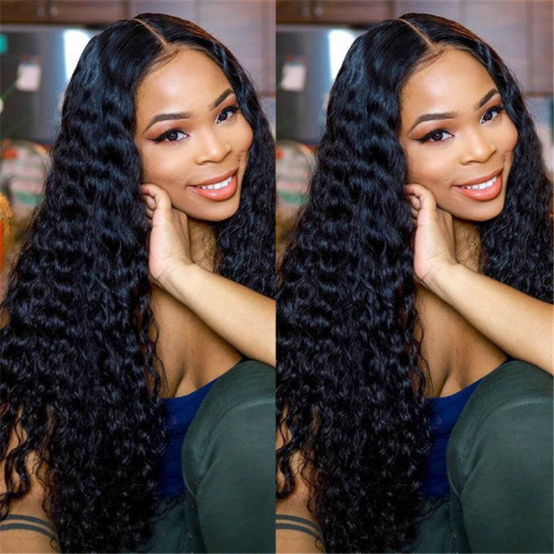 Water Wave Wigs 360 Lace Frontal Wigs Glueless Human Hair 130% 180% Density Natural Looking Wigs - Image 4