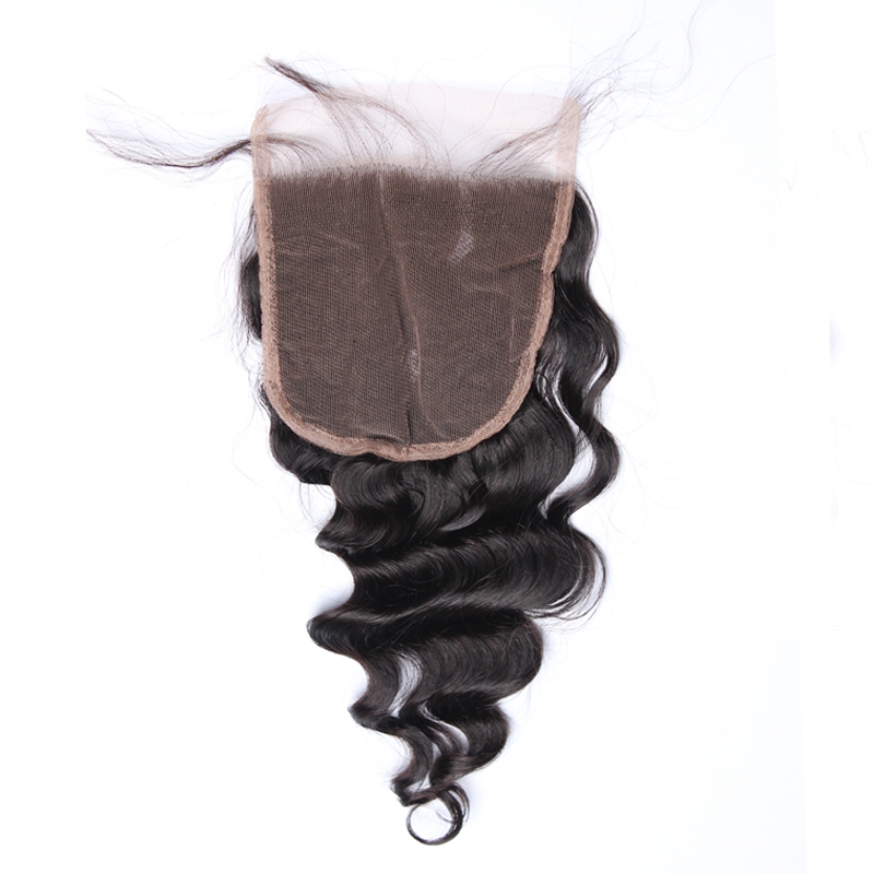 Transparent HD Swiss Thinner lace 5x5 Lace Closure With Baby Hair Loose Wave Brazilian Remy Hair Human Hair Bleached Knots Closure - Image 2