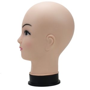 Cosmetology Display Head Wig Stand Head Bald Female Mannequin (1pc Mannequin Head) - Image 3