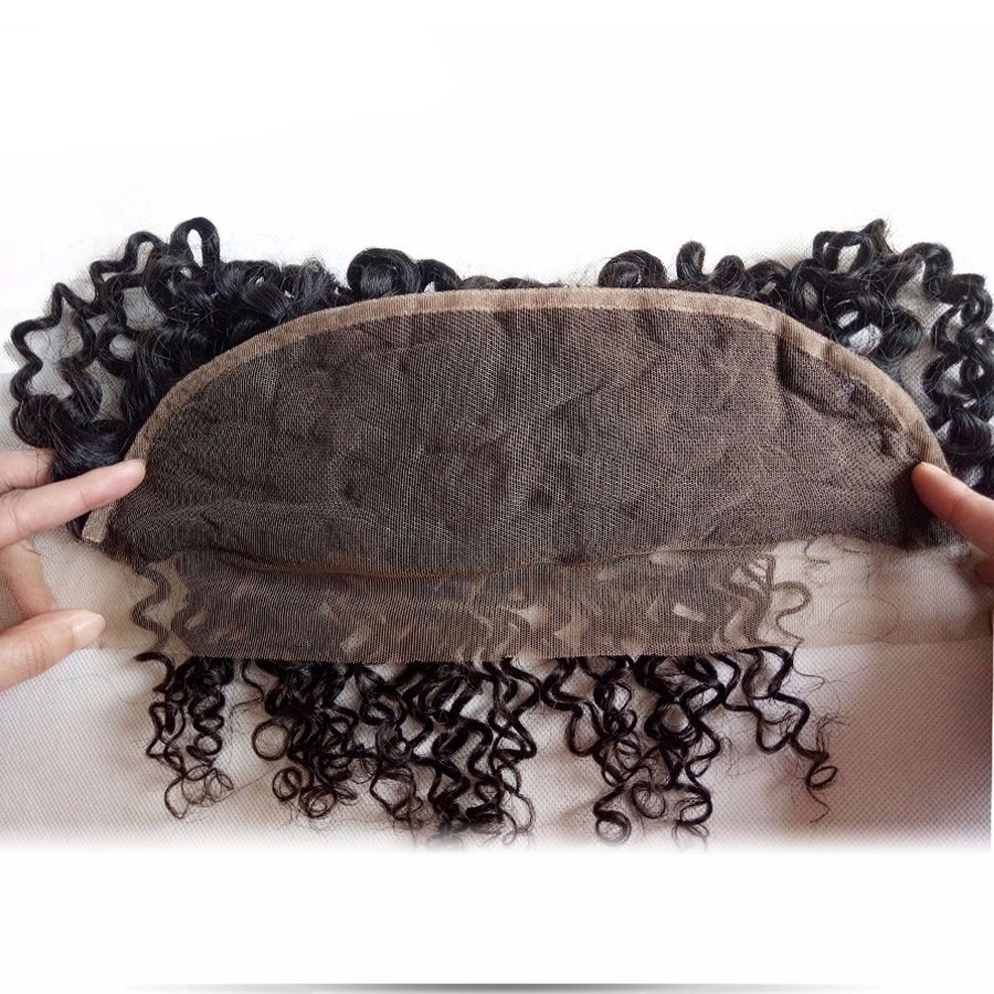 13x4 Lace Frontal Brazilian Human Curly Hair Lace Frontal Closures 1 Piece Ear to Ear Free Part Closure - Image 4