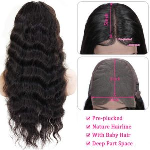 Loose Deep Wave Middle Part 5X5 Hd Closure Wigs Quality Wigs Long Human Hair 30 Inch Wig - Image 6