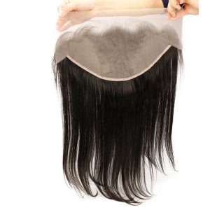 Silky Straight Transparent Lace Frontal Closure Swiss Lace 13x6 Lace Closures With Baby Hair Around - Image 2