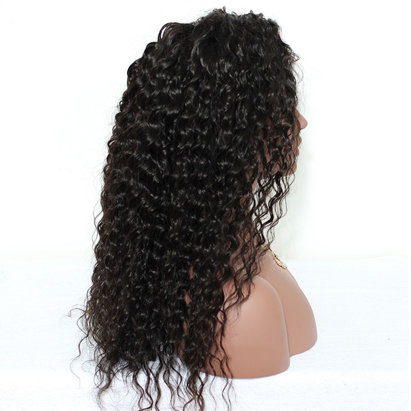 Wholesale Lace Front Wigs Unprocessed Natural Color Human Hair 250% Density Deep Wave Pre Plucked Lace Front Wig With Natural Baby Hair Bleached K - Image 3