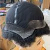 Customized Hairpiece Afro Toupee For Black Men African  4mm 1B20%Gray Color Afro Wig 150% Density Toupee Hairpieces