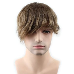Toupee for men Hair pieces 100% European Virgin Human Hair Replacement System For Men 10"x8" Human Hair Toupee Men Hair Piece #18 Light Brown Color - Image 10