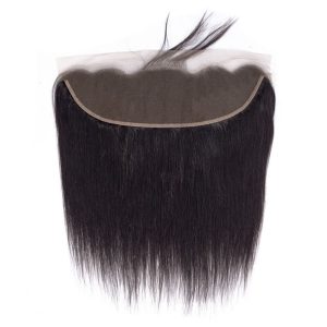 Natural Black Human Hair Brazilian Straight Hair Bundles With lace Frontal 13x4 Closure Bleached Knots Pre Plucked Natural Baby Hair Around - Image 2