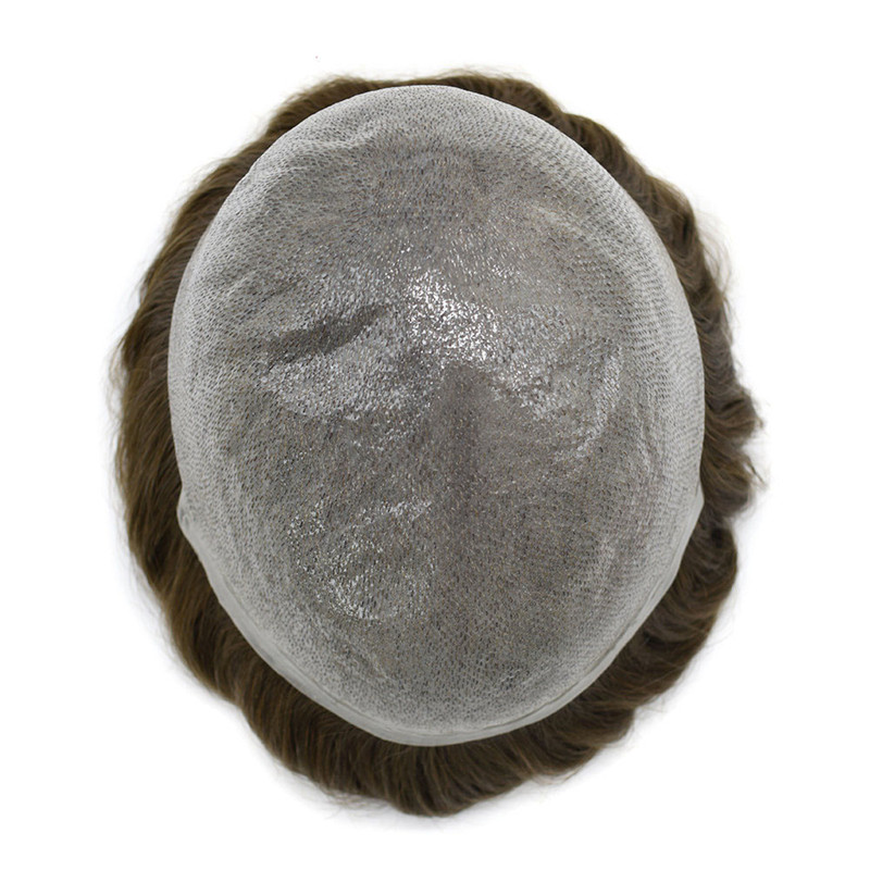 Pwigs Hairpiece 0.06Mm Invisible Thinnest Thin Skin Stock Mens Toupee Super Thin Skin Transparent Poly Hair System 32Mm Slight Wave - Image 12