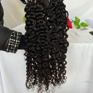 12A Deep Curly Raw Burmese 100% Human Hair Extension Burmese Curly Human Hair Weft Unprocessed Virgin Human Weave 3 Bundle - Image 4