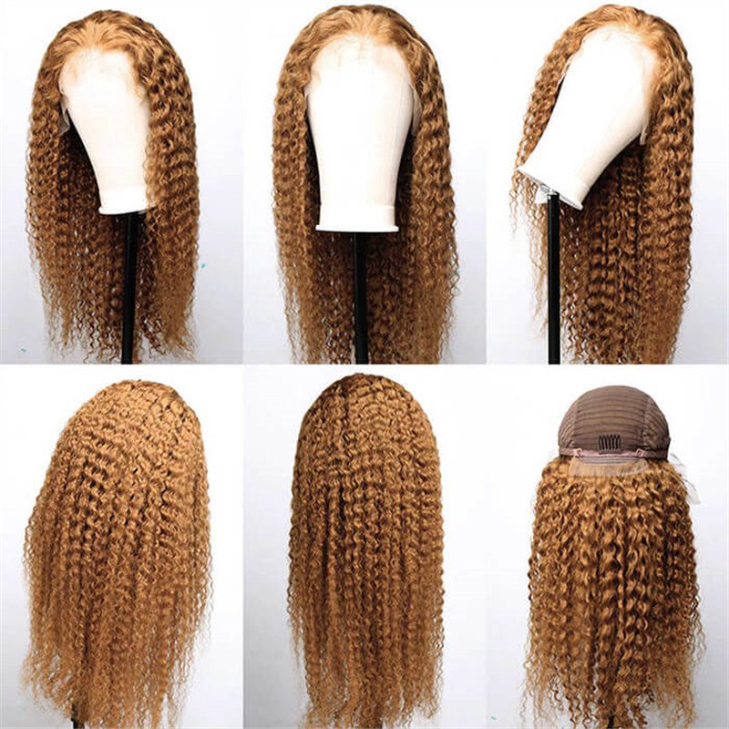 #27 Colored 13*4 Hd Lace Frontal Wigs Pre Plucked Straight /Body Wave/ Curly /Deep Wave - Image 5