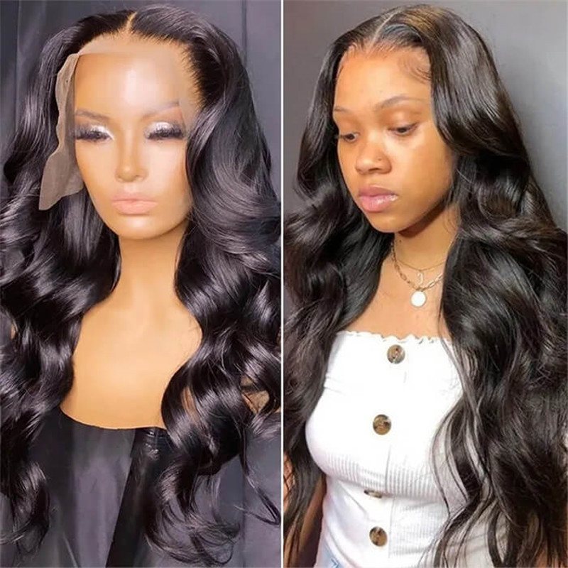 Hd Lace Wigs 13*4 Frontal Wigs Skin Melt Transparent Human Hair Wigs Beauty Supply - Image 2