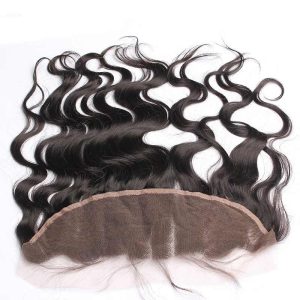 Alternative view of HD Lace Frontal Closure Body Wave Brazalian Remy Hair Ear To Ear Lace Frontal Closure 13x4 inchs Natural Color