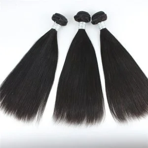 Alternative view of Brazilian Human hair extension Straight 24+26+28in Stock