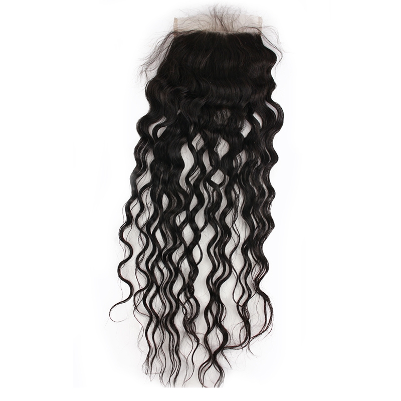 Transparent HD Swiss Thinner lace 5x5 Lace Closures Curly Unprocessed Brazilian Human Hair Pieces Bleached Knots with Baby Hair Free Part - Image 2