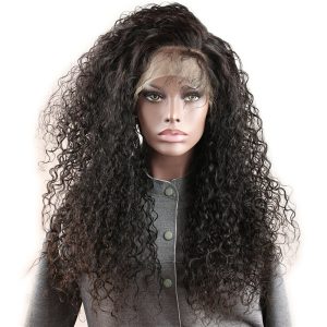 Full Lace Wigs Jerry Curly 10A Unprocessed Brazilian Remy Human Hair Glueless Full Lace Wig Free Part Natural Hairline for Black Women Natural - Image 2