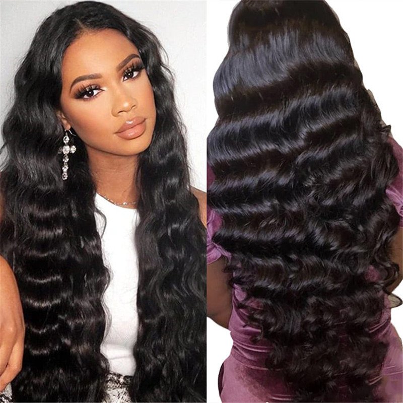 Loose Deep Wave Middle Part 5X5 Hd Closure Wigs Quality Wigs Long Human Hair 30 Inch Wig - Image 3