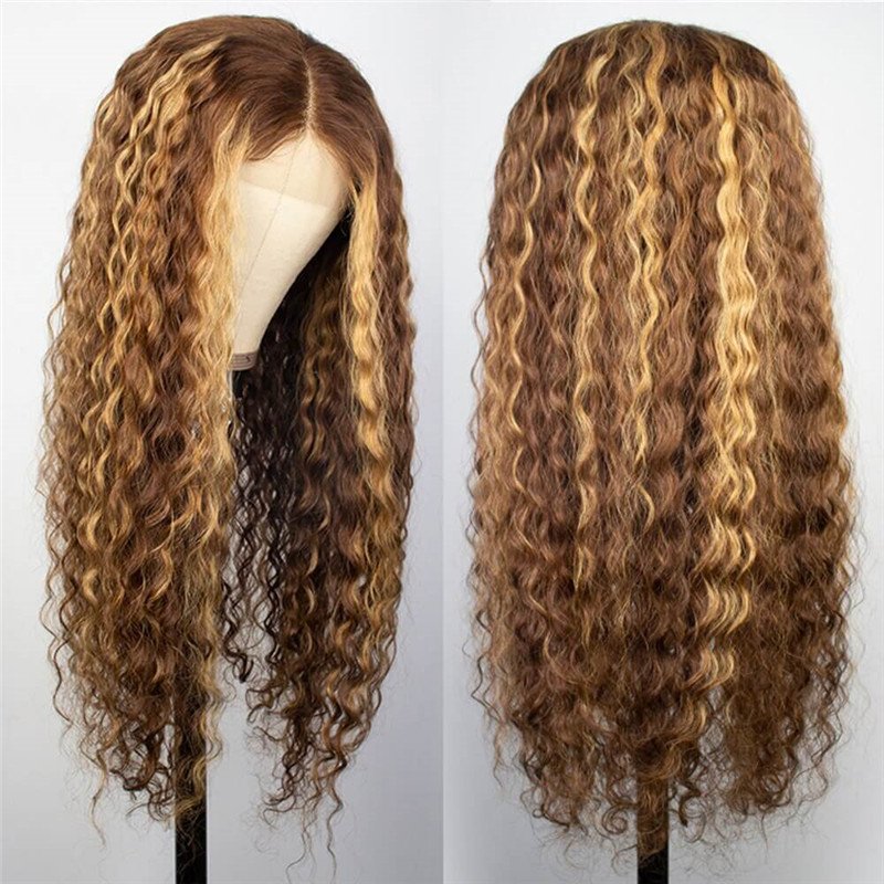Oreo Highlight Wig Piano Color 4/27 Ombre Deep Wave 13X4/13X6 Hd Lace Front Human Hair Wigs - Image 2