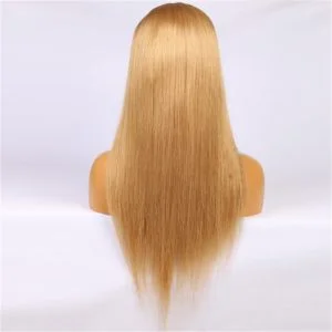 Alternative view of Virgin Human Hair Lace Front Wig Honey Color Straight