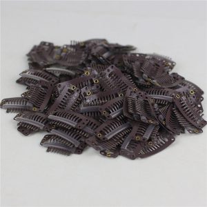 100pcs U Shape Metal Snap Clips for Hair Extensions DIY(Black Color) - Image 4