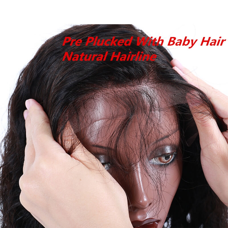 Fashion Curly Brazilian Hair 13x6 Lace Front Wigs Bleached Knots With Baby Natural Baby Hair Pre Plucked Hair Line - Image 5