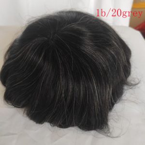 Stock Toupee Men’s Toupee Soft Thin Skin 0.06mm PU 10x8inch Hair Replacement for Men's Hairpiece 100% European Human Hair Pieces for Man - Image 17