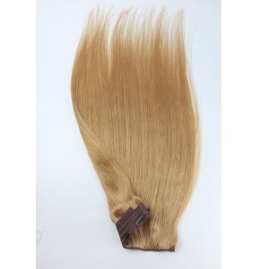 Alternative view of Flip Hair Extension 8A Unprocessed Malaysian Remy Hair 14# Brown Flip Hair Extension Human Hair Straight 100g/pc 14# Color