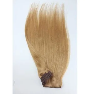 Alternative view of Flip Hair Extension 8A Unprocessed Malaysian Remy Hair 14# Brown Flip Hair Extension Human Hair Straight 100g/pc 14# Color