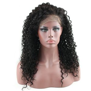 300% High Density Lace Front Human Hair Wig Deep Wave Unprocessed Brazilian Human Hair Lace Front Wig for Black Women Natural Color (20 inch) - Image 4