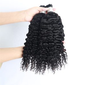 4B 4C I Tip Human Hair Extension Kinky Curly I Tip Micro Links Hair Extensions 3B 3C I Tips Hair